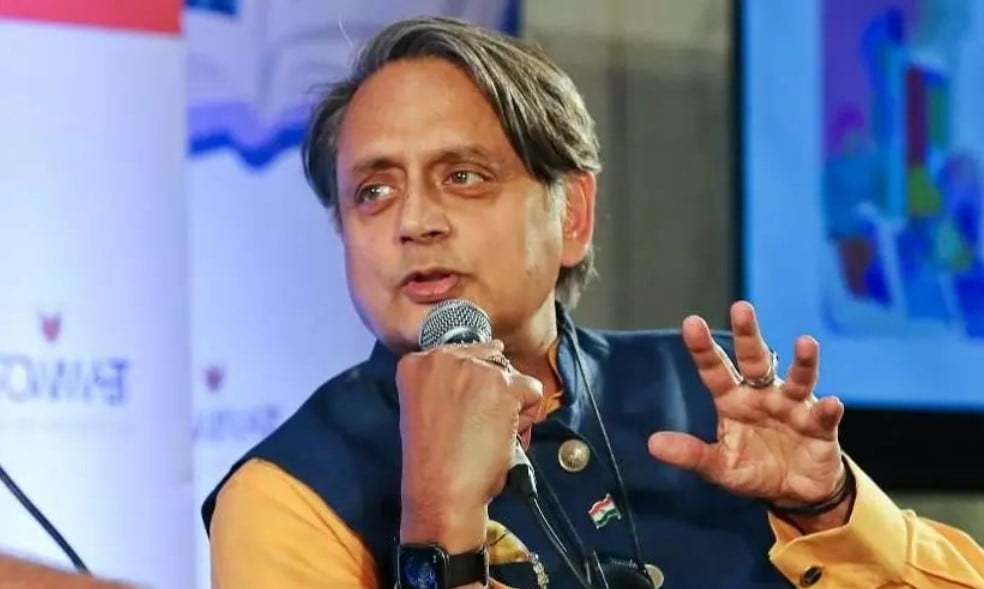 Shashi Tharoor mocked for posting picture with woman